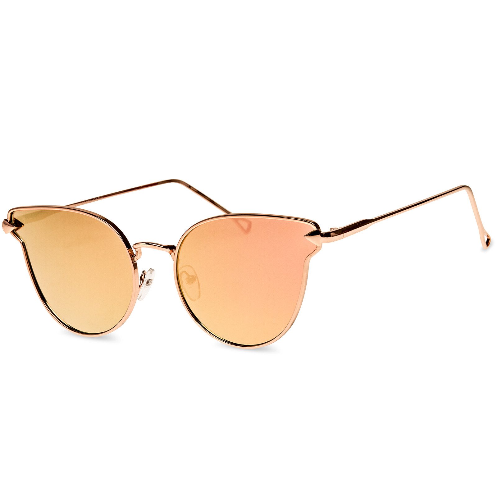 Caspar Sonnenbrille SG043 große Damen Cat Eye Katzenauge Sonnenbrille