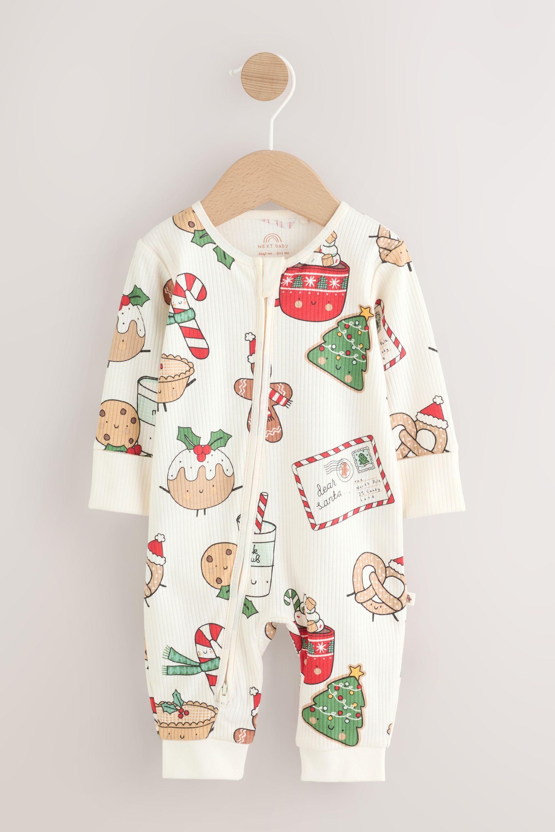 Next Schlafoverall Baby-Schlafanzug mit Weihnachtsmotiv (1-tlg)