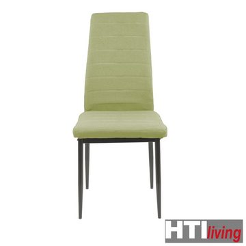 HTI-Living Esszimmerstuhl Stuhl Memphis Webstoff Grün (Stück, 1 St), Esszimmerstuhl Metallgestell Vierfuß