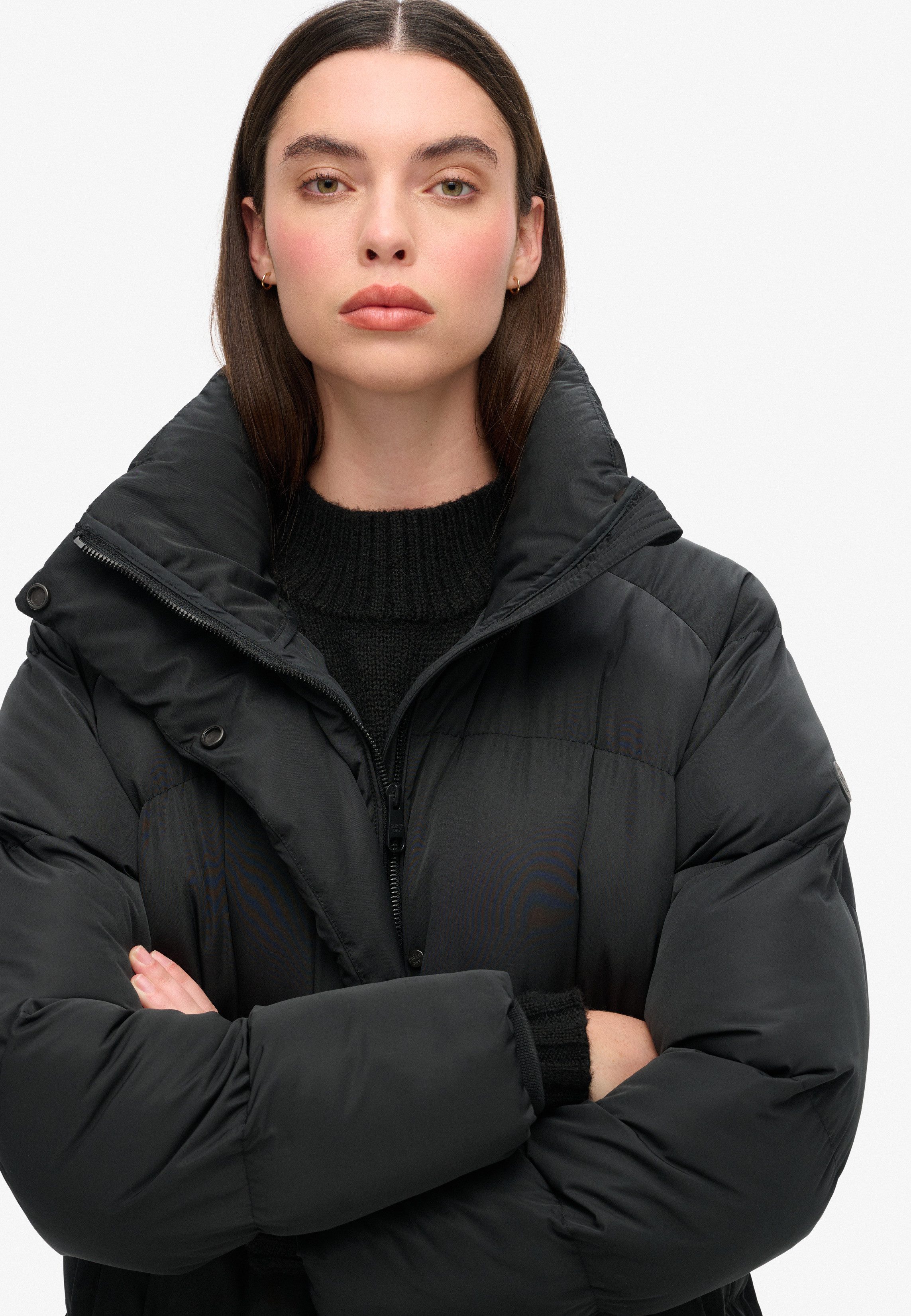 Superdry Steppjacke MAXI LONGLINE PUFFER JACKET