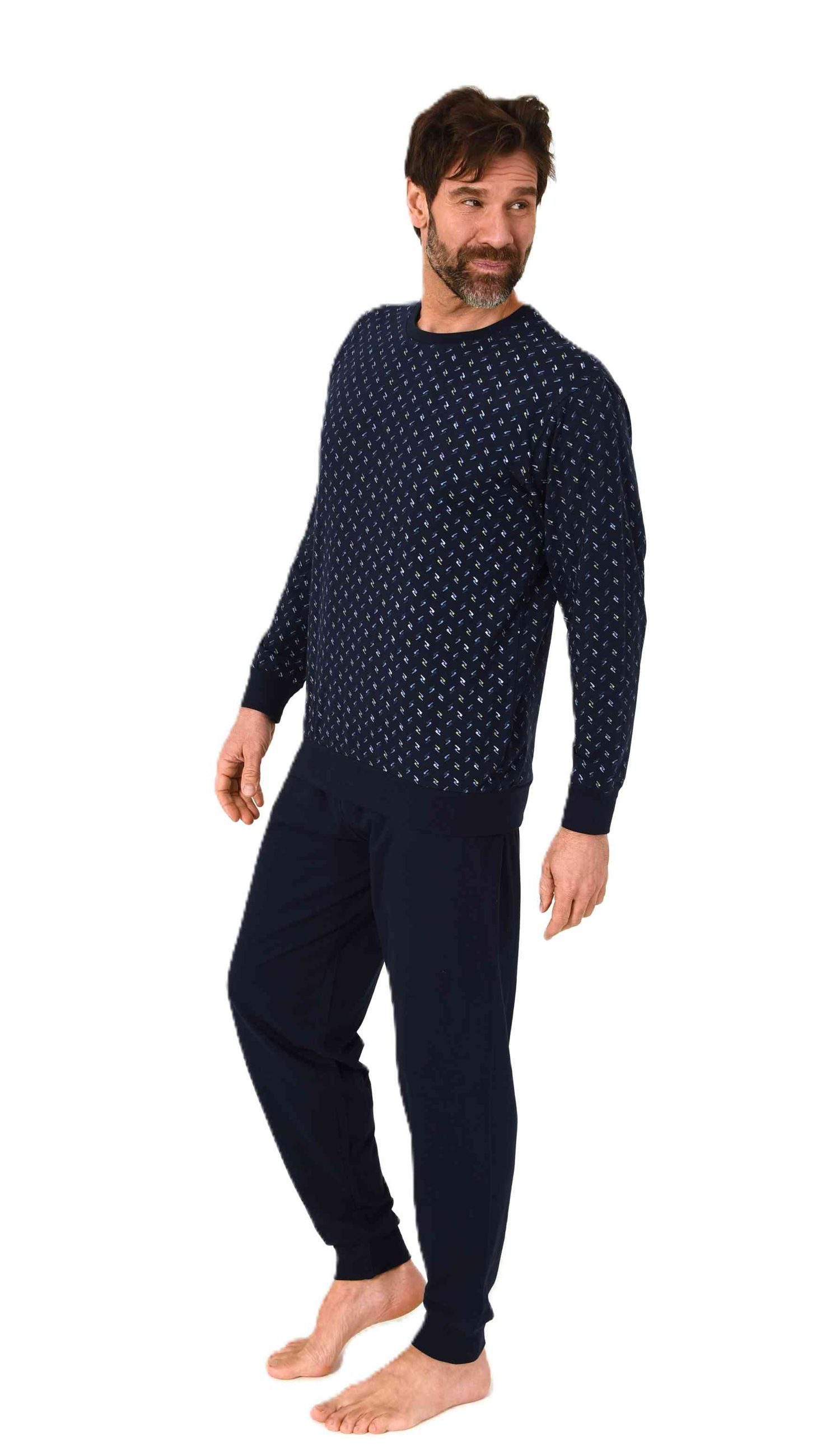 Normann Pyjama Normann Herren langarm Schlafanzug günstig online kaufen