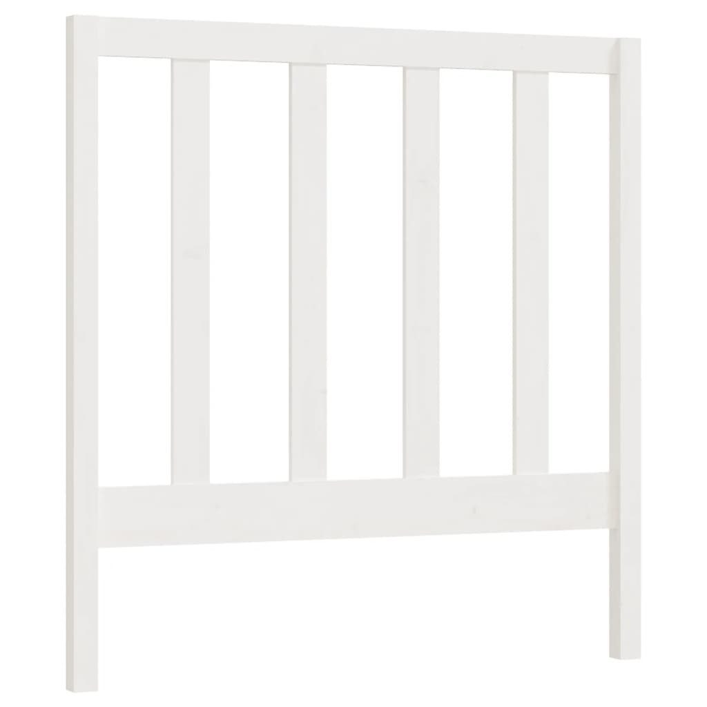 vidaXL Bett, Kopfteil Weiß 96x4x100 cm Massivholz Kiefer günstig online kaufen