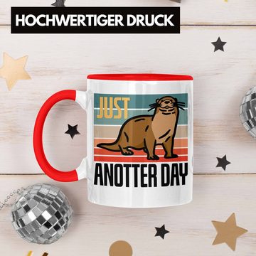 Trendation Tasse Lustige Otter Tasse Geschenk für Tierliebhaber "Just Anotter Day"