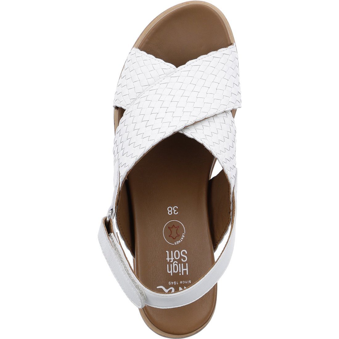 Schuhe, Valencia Damen - Leder Sandalette Ara 045298 Ara Sandalette weiß
