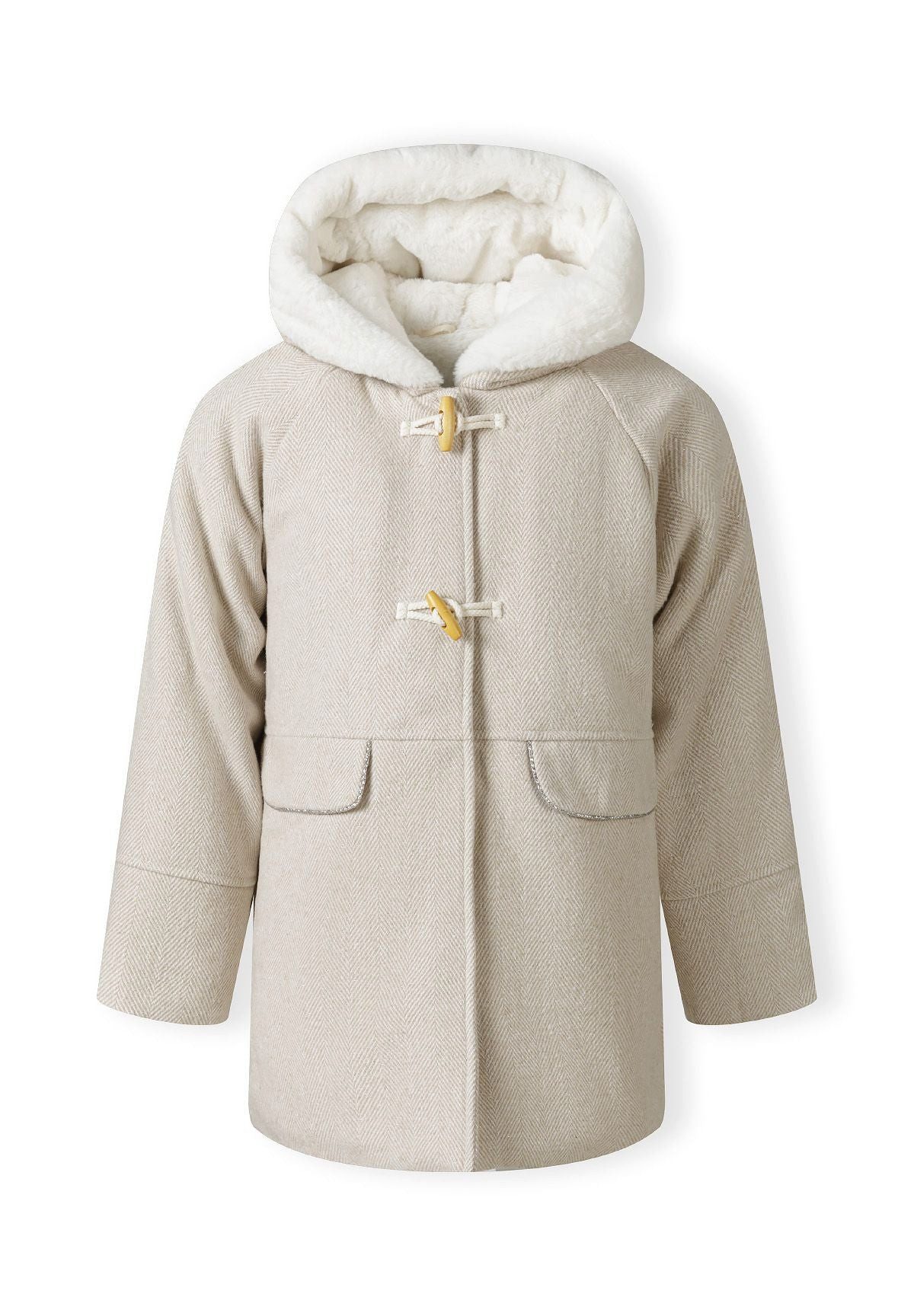 MINOTI Dufflecoat für Mädchen mit Kapuze Plüschfutter