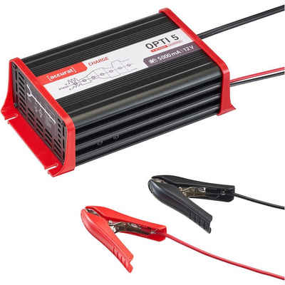accurat 12V 5A Autobatterie Ladegerät für AGM Gel PKW Batterie Batterie-Ladegerät (5 mA)