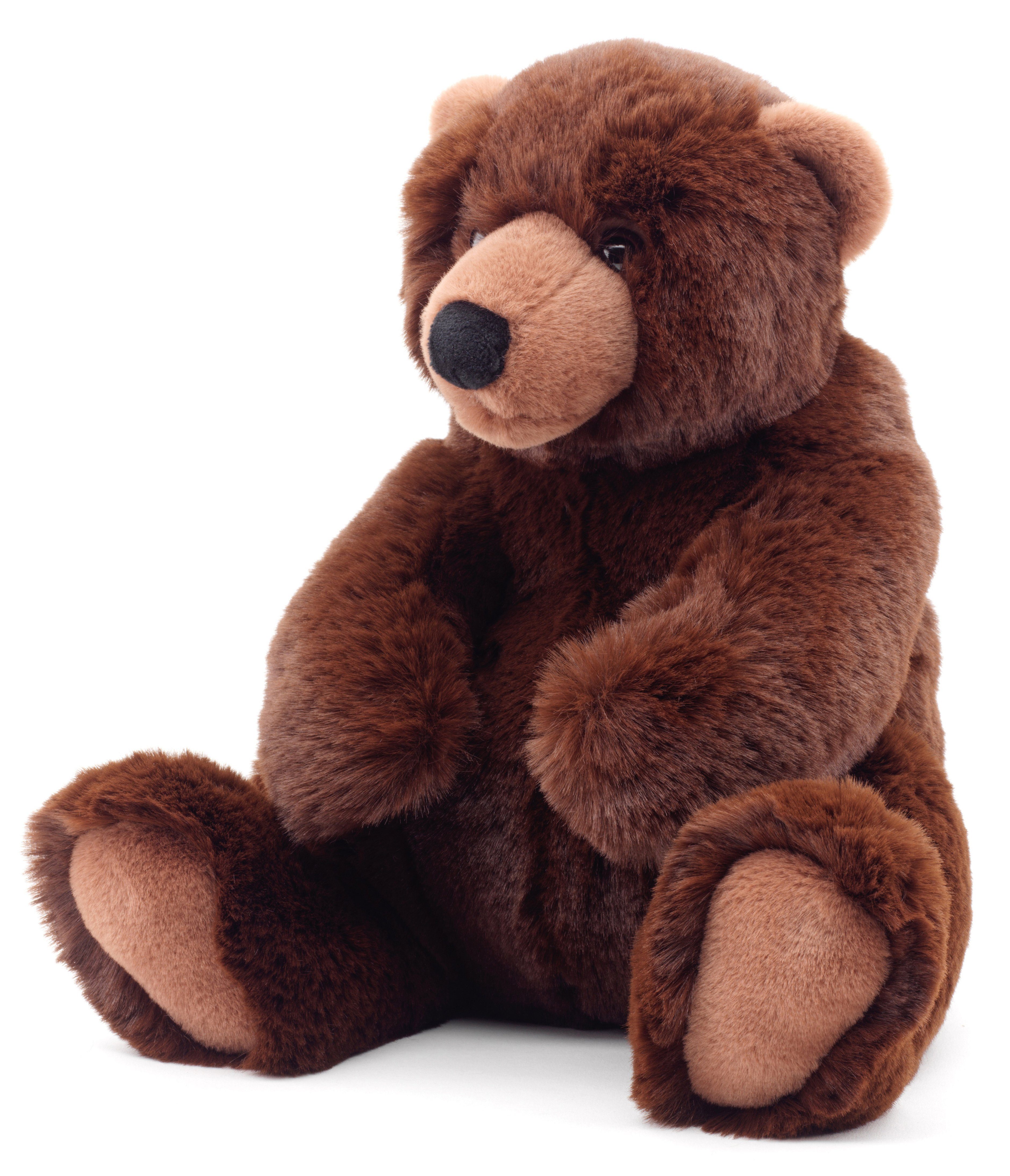 Uni-Toys Kuscheltier "Mika", Braunbär - superweich - 29 cm - Plüsch-Bär, Teddy, Teddybär, zu 100 % recyceltes Füllmaterial