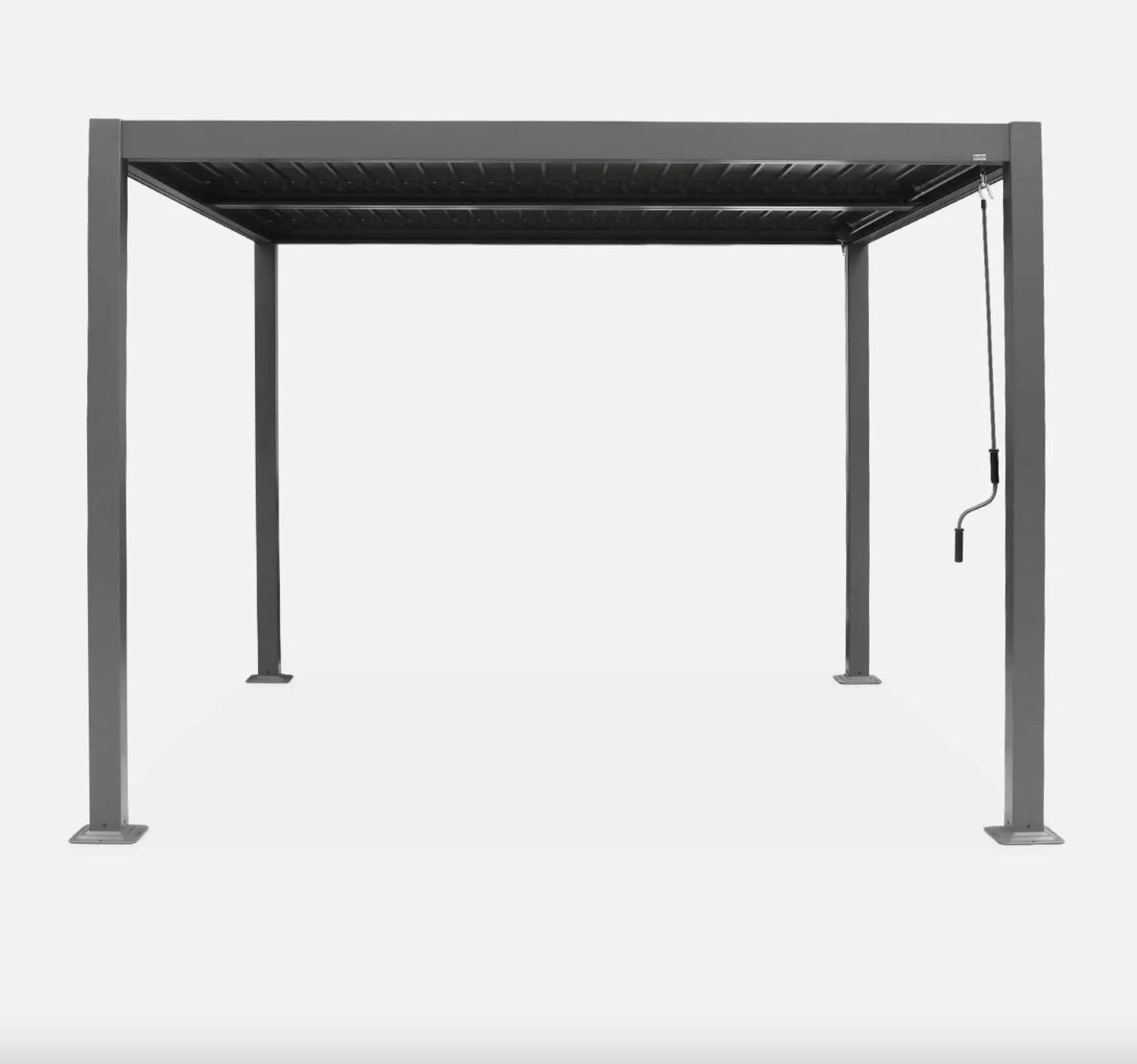 Homevibes Pergola Pergola mit Lamellendach, Aluminium und Stahl 3 x 3 m