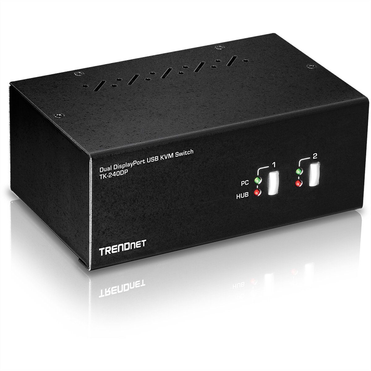 Trendnet TK-240DP DisplayPort KVM Switch Computer-Adapter, 2-Port Dual Monitor