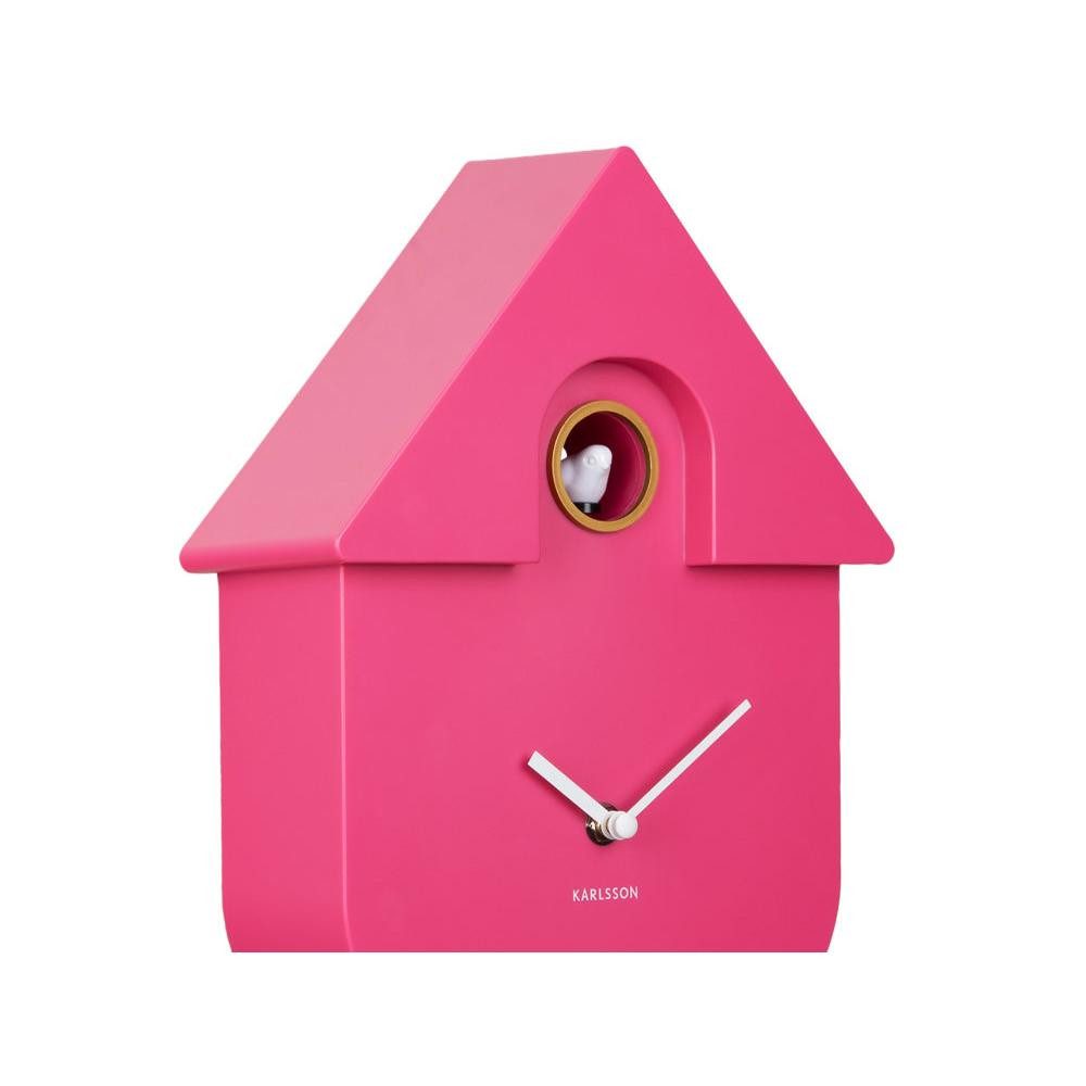 Karlsson Uhr Kuckucksuhr Wall Clock Modern Cuckoo Hellpink (41cm) – Bild 3 von 5