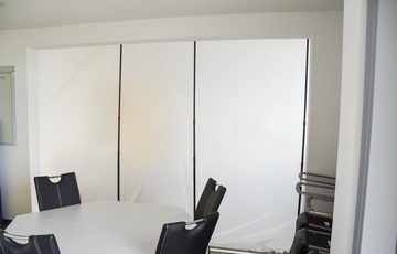 Scorprotect® Schutzfolie Staubschutzwand Set "Basic" Höhe 3,10 m x Breite 5,00 m
