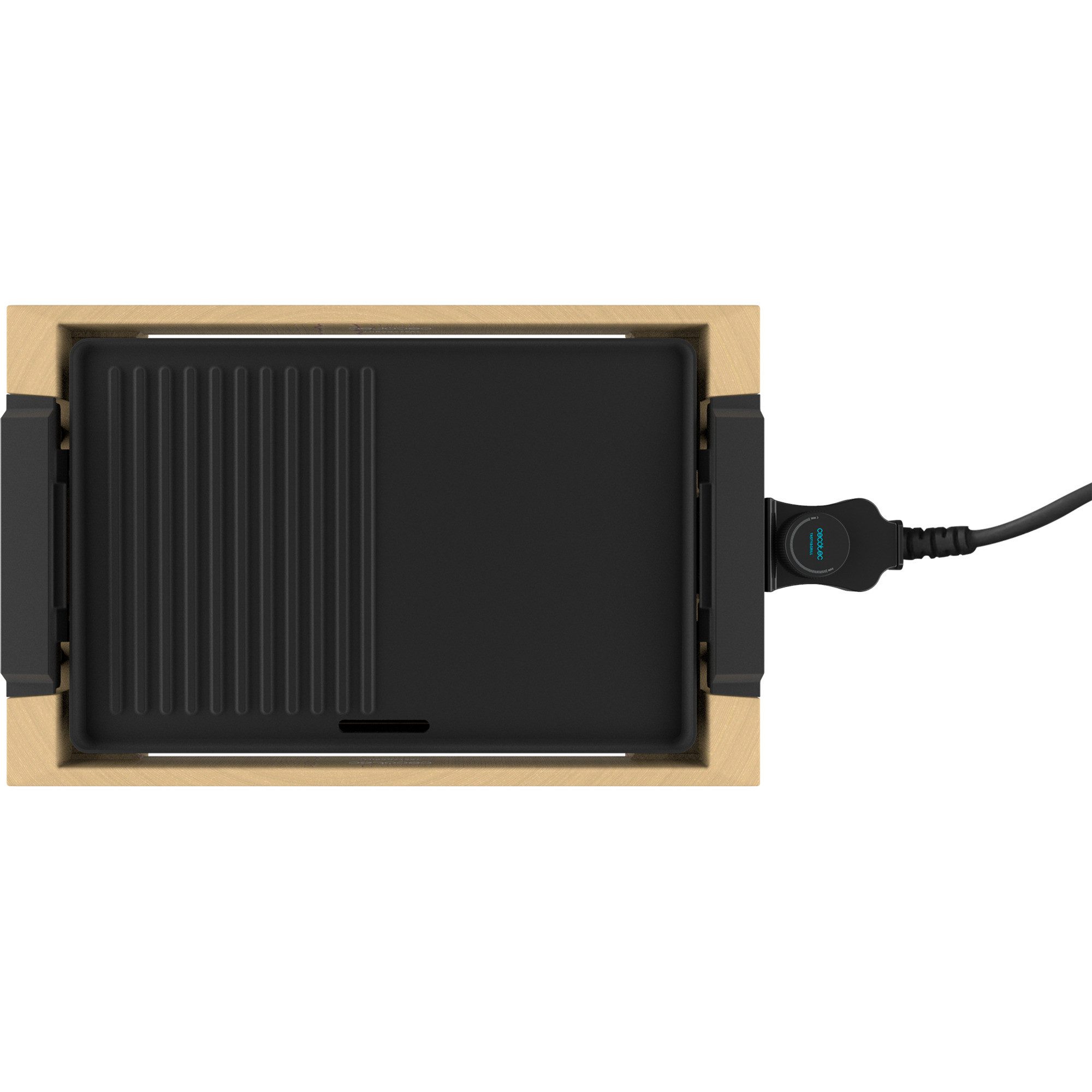 Cecotec Elektrogrill Cecotec Tischgrill Tasty&Grill 2000 Bamboo Black