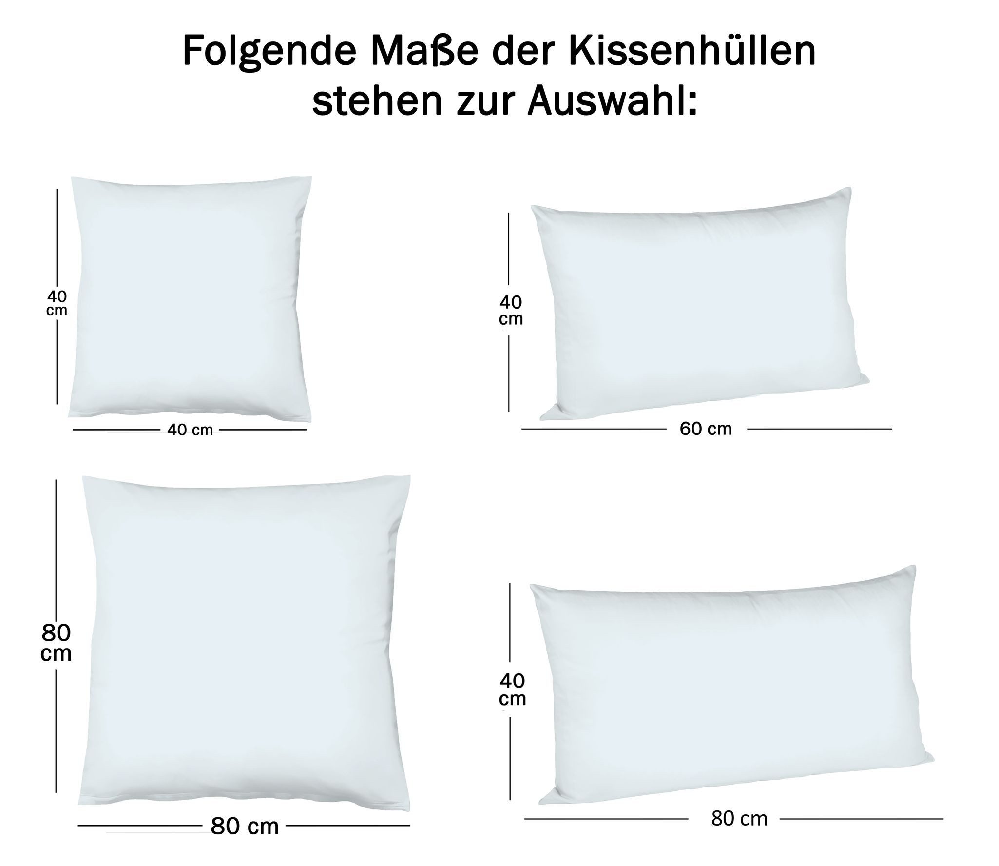 JACK Kissenbezüge 2er Set Kissenhülle Renforcé, (2 Stück), 40x40cm, 40x60cm, 40x80cm od. 80x80cm, viele Farben
