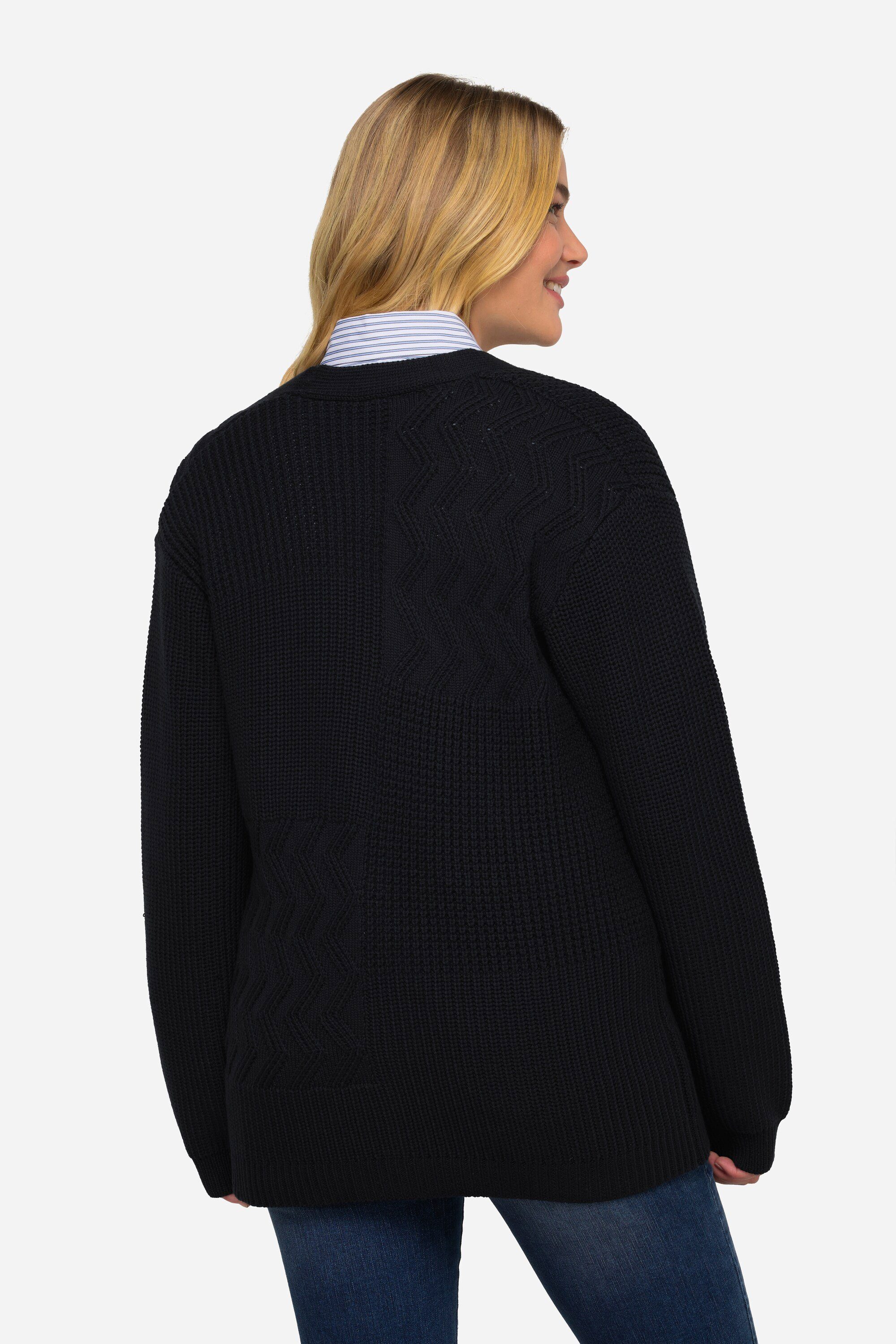 Laurasøn Strickjacke Strickjacke Patch-Look