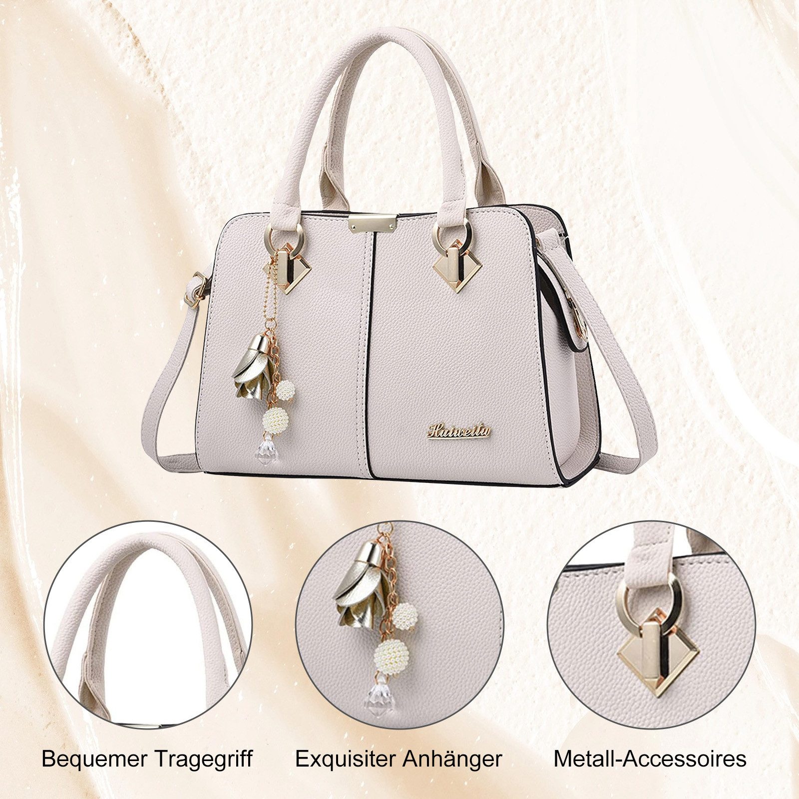 REDOM Henkeltasche Umhängetasche Handtasche Tragetasche Aktentasche Tasche günstig online kaufen