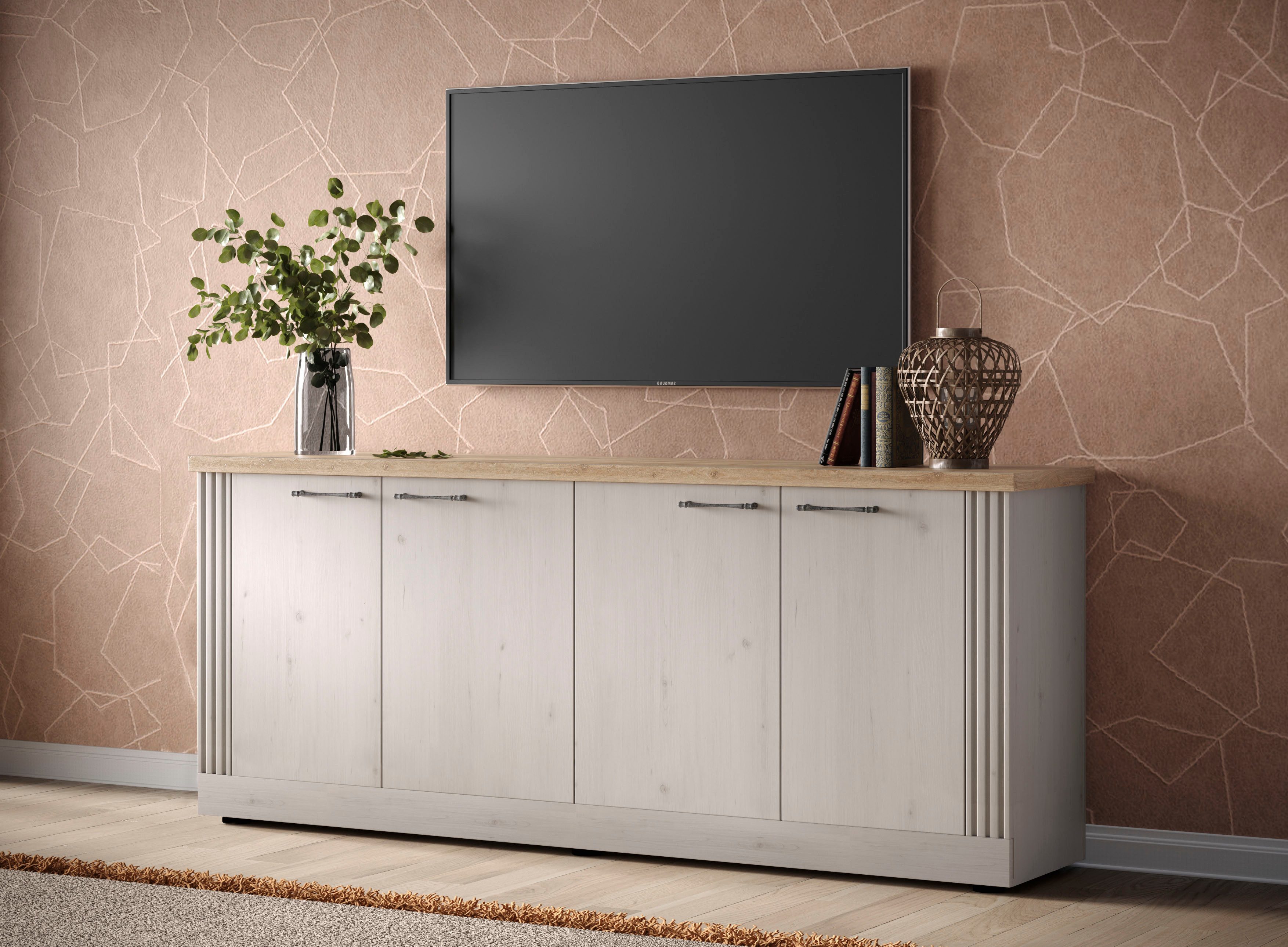 OTTO home Sideboard Country Breite 211 cm, Kommode mit 4 Türen, Anrichte im günstig online kaufen