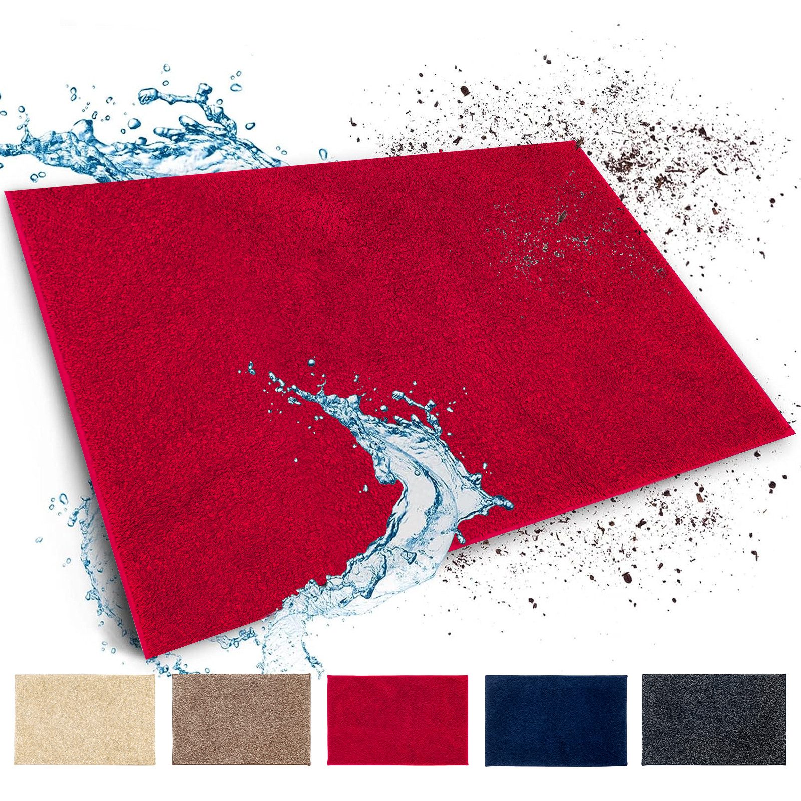 Floordirekt Fußmatte Nasa Schmutzfangmatte, rechteckig, Höhe: 14 mm, waschb günstig online kaufen