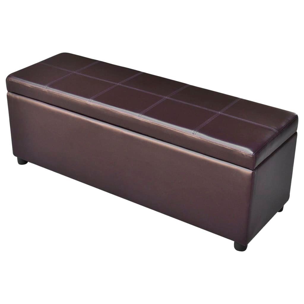 furnicato Truhenbank Sitzbank mit Stauraum Lang Holz Braun