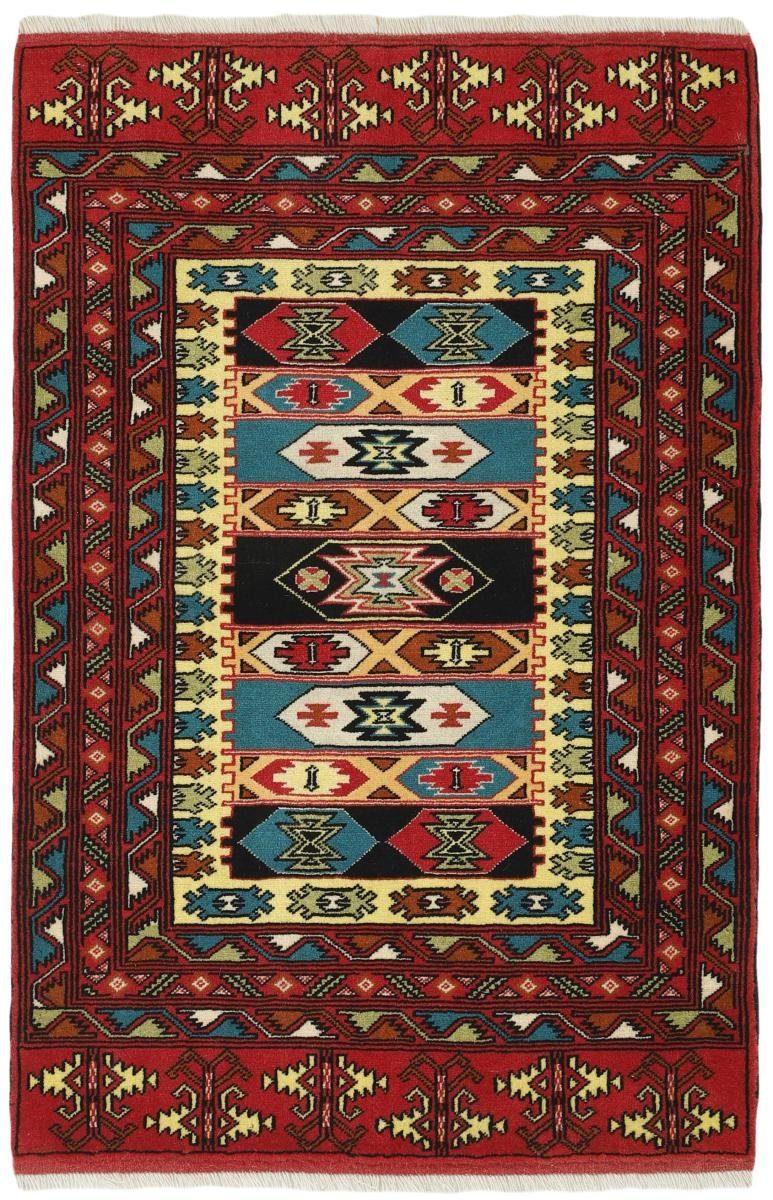 86x131 Orientteppich Turkaman 6 Perserteppich, rechteckig, / Nain Handgeknüpfter Orientteppich mm Trading, Höhe: