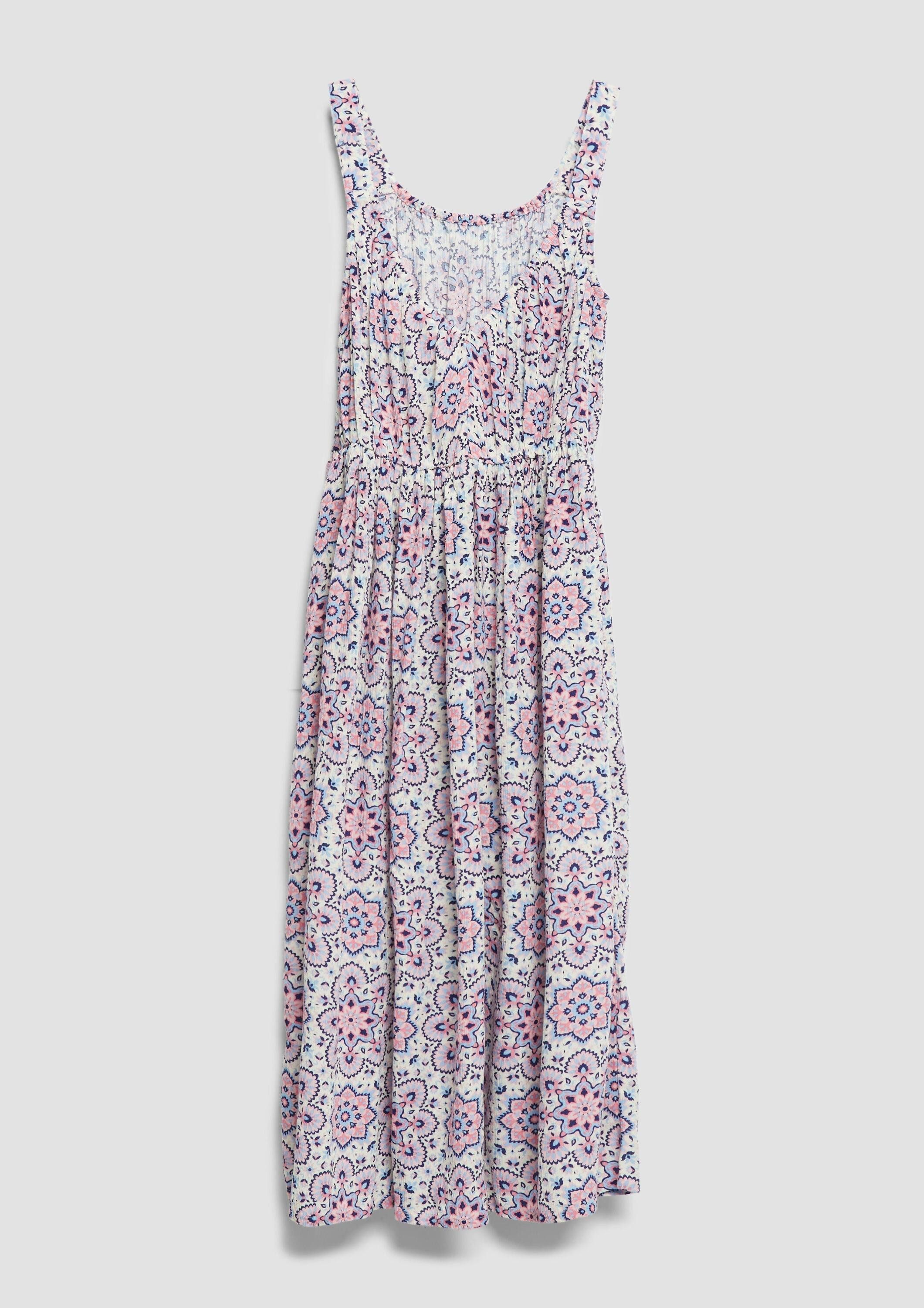 s.Oliver Midikleid Kleid Midi-Kleid aus Crinkle-Viskose