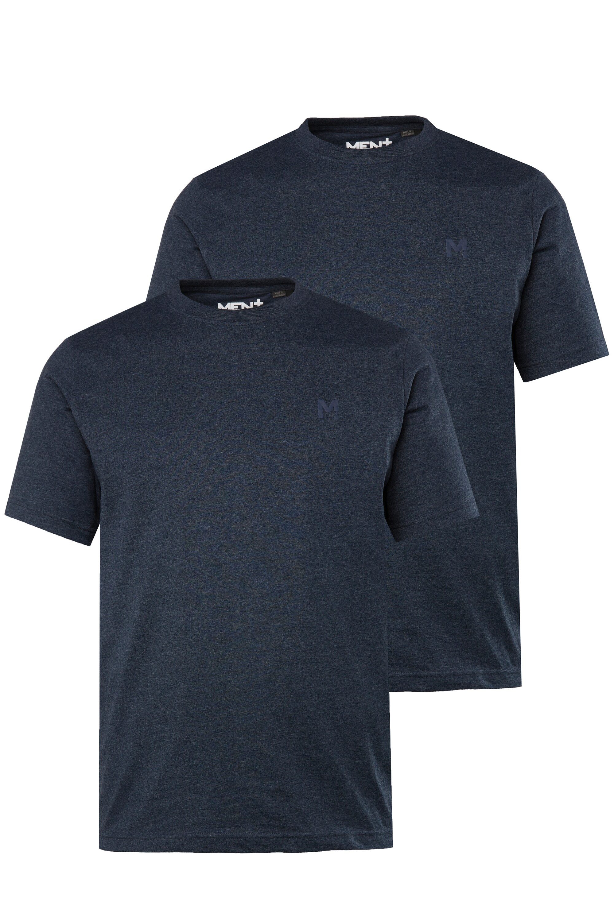 T-Shirt Men+ T-Shirt Basic 2er-Pack Halbarm Rundhals