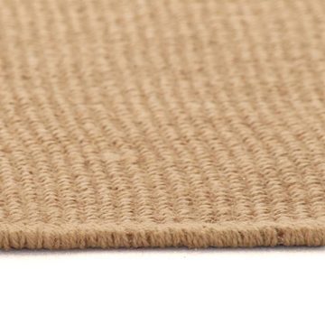 Teppich Teppich Jute mit Latex-Rückseite 180x250 cm, vidaXL, Höhe: 0 mm
