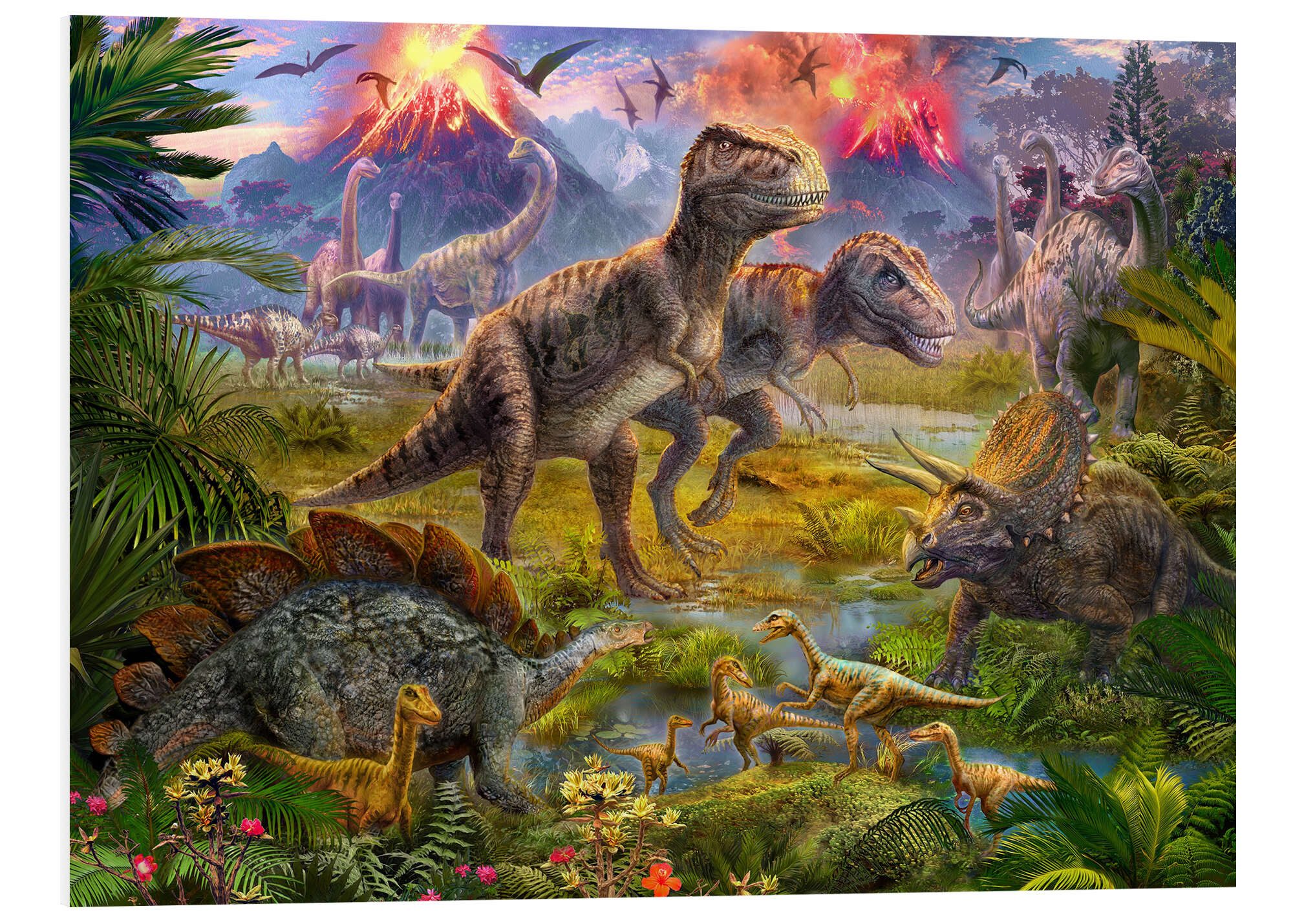 Wandbild Dinosaurier