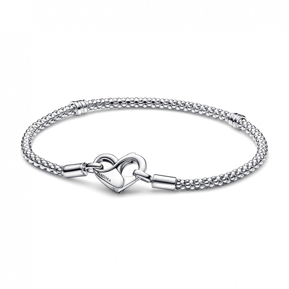 Pandora Perlenarmband Pandora Armband Studded Chain 592453C00-19 Silber