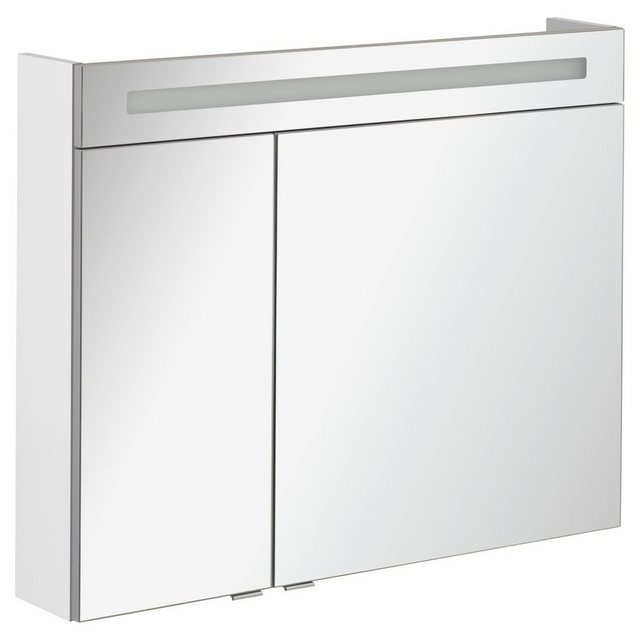 FACKELMANN Badezimmerspiegelschrank FACKELMANN Spiegelschrank B.CLEVER / zweitürig / Spiegelschrank mit gedämpften Scharnieren