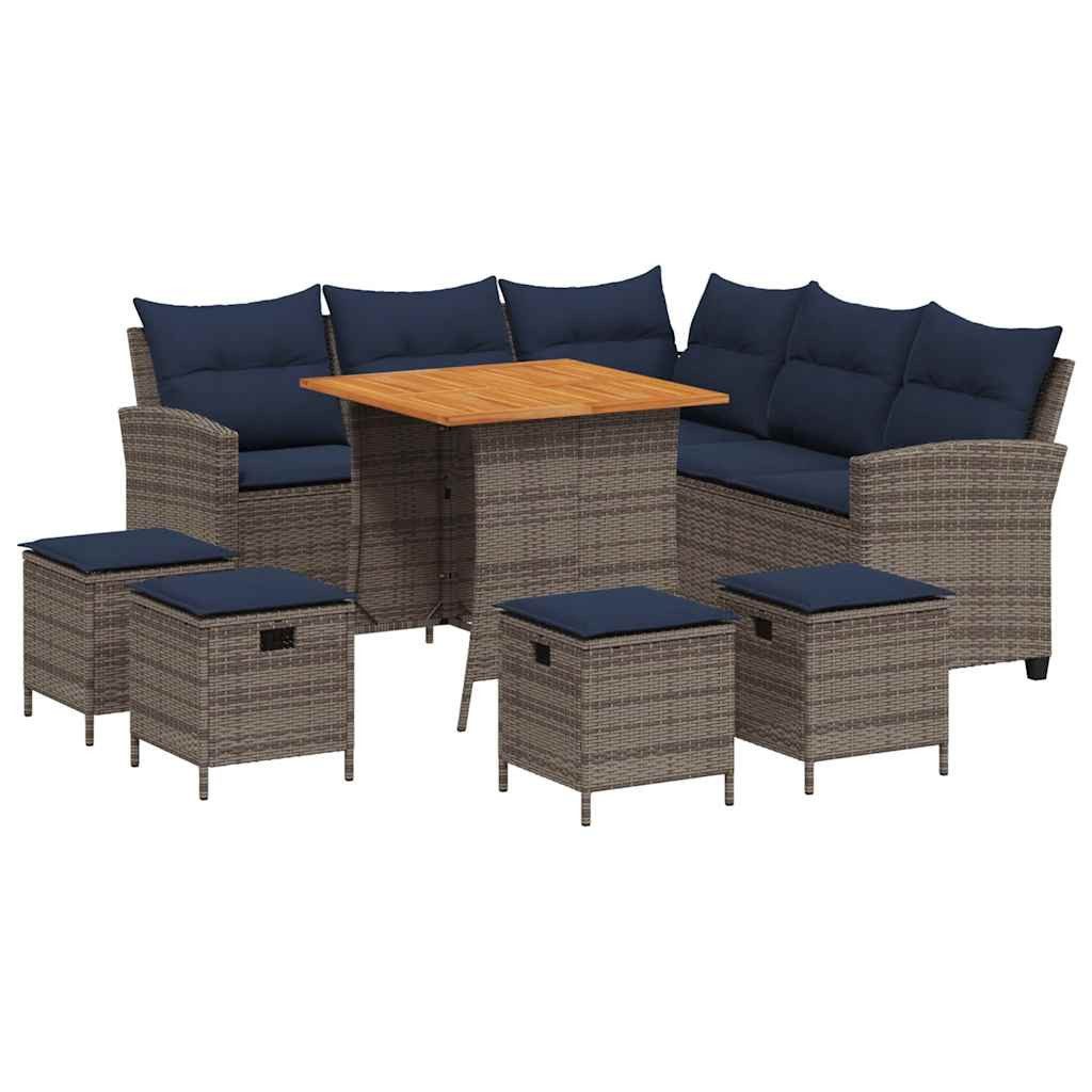 vidaXL Gartenlounge-Set 6-tlg. Garten-Sofagarnitur mit Kissen günstig online kaufen