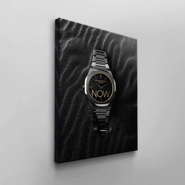 DOTCOMCANVAS® Leinwandbild, GRAPHIT, Premium Leinwandbild Uhren Motiv - Pure Attitude