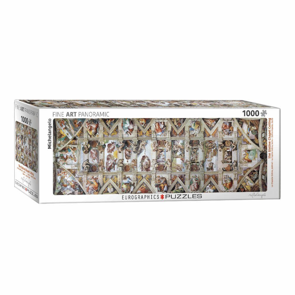 EUROGRAPHICS Puzzle Decke der Sixtinischen Kapelle, 1000 Puzzleteile