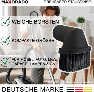 Maxorado Möbelpinsel 35mm Staubpinsel Staubsauger Düse für Miele Kärcher Bosch Möbelpinsel, Zubehör für Staubsauger wie Miele, Kärcher, Siemens, Einhell, (1-tlg), flexibel