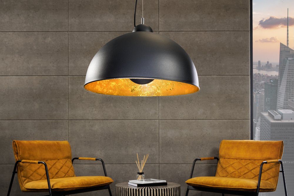 riess-ambiente Hängeleuchte STUDIO 55cm schwarz / gold, ohne Leuchtmittel, Wohnzimmer · Metall · Esszimmer · Industrial – Bild 2 von 5