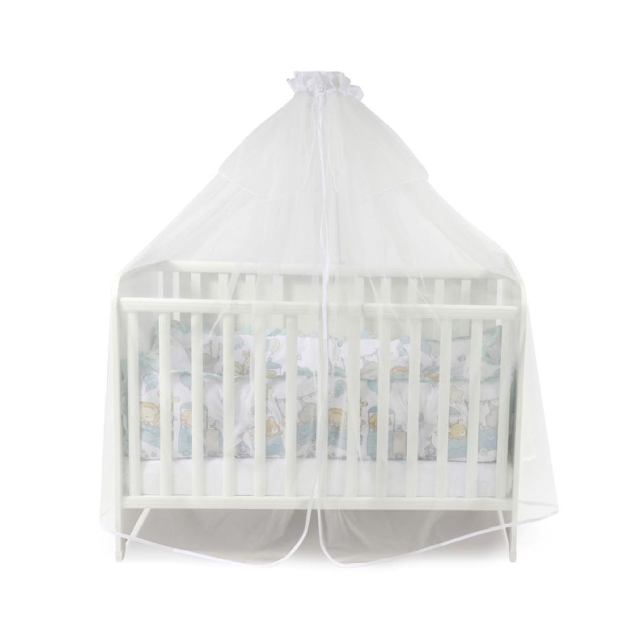LORELLI Betthimmel 2005117 (480 x 150 cm), Baldachin, Insektenschutz, Tüll, Laufstall, Polyester, 100% Baumwolle