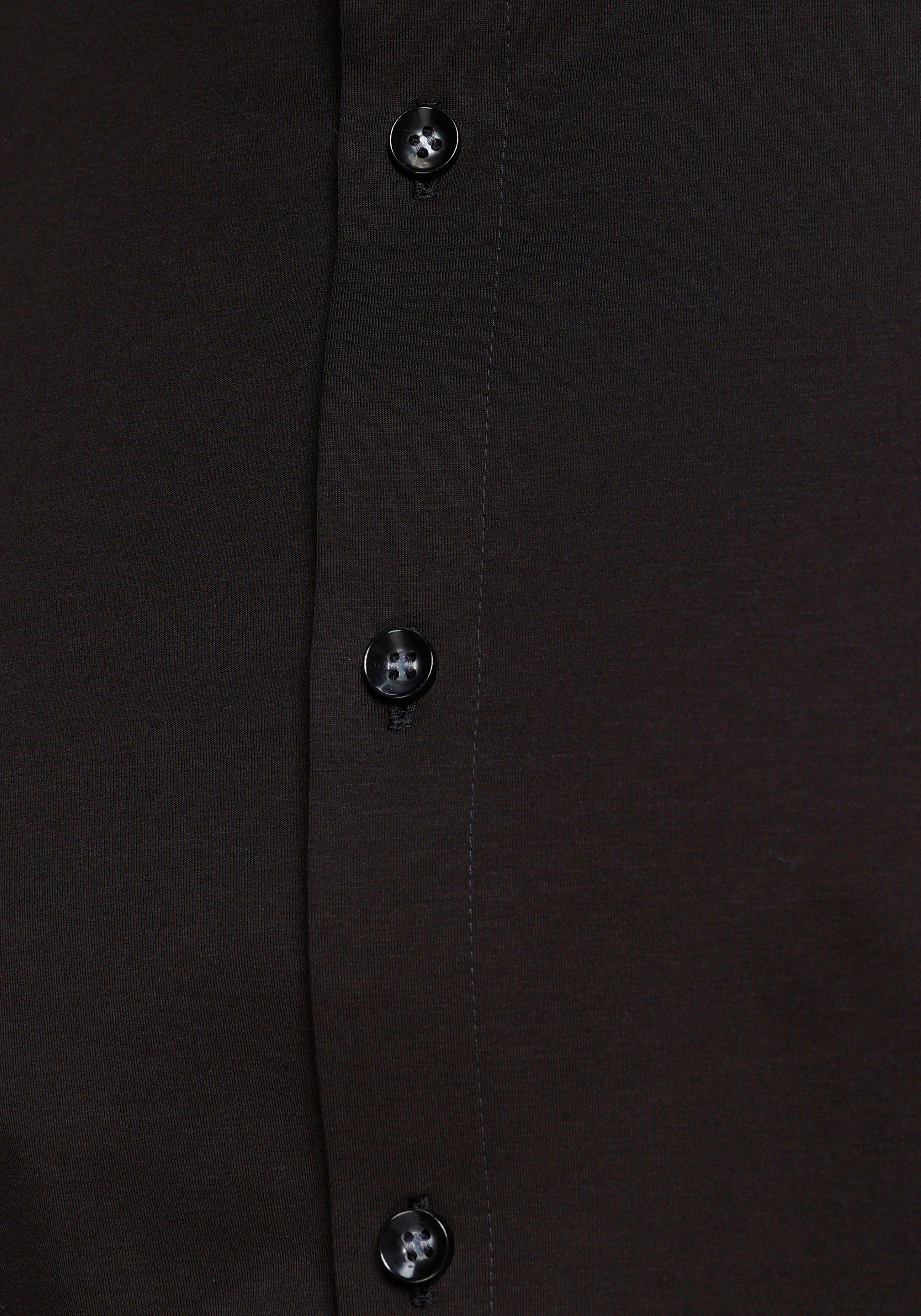 super Businesshemd in Six bequemer schwarz OLYMP Jersey-Qualität No. slim