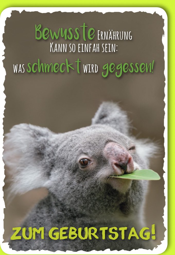 Grußkarten Geburtstag - Glückwunschkarte im Format 11,5 x 17 cm mit Umschlag