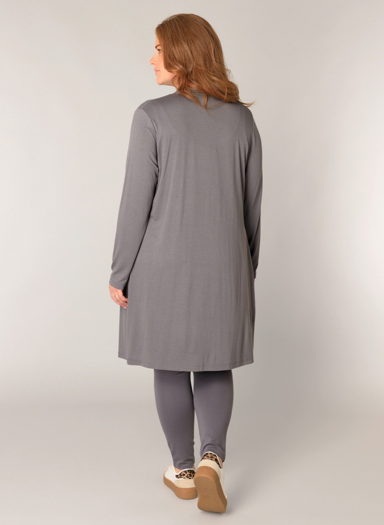 Base Level Curvy Longstrickjacke Ayla Long Figurumspielende, weiche Strickq günstig online kaufen