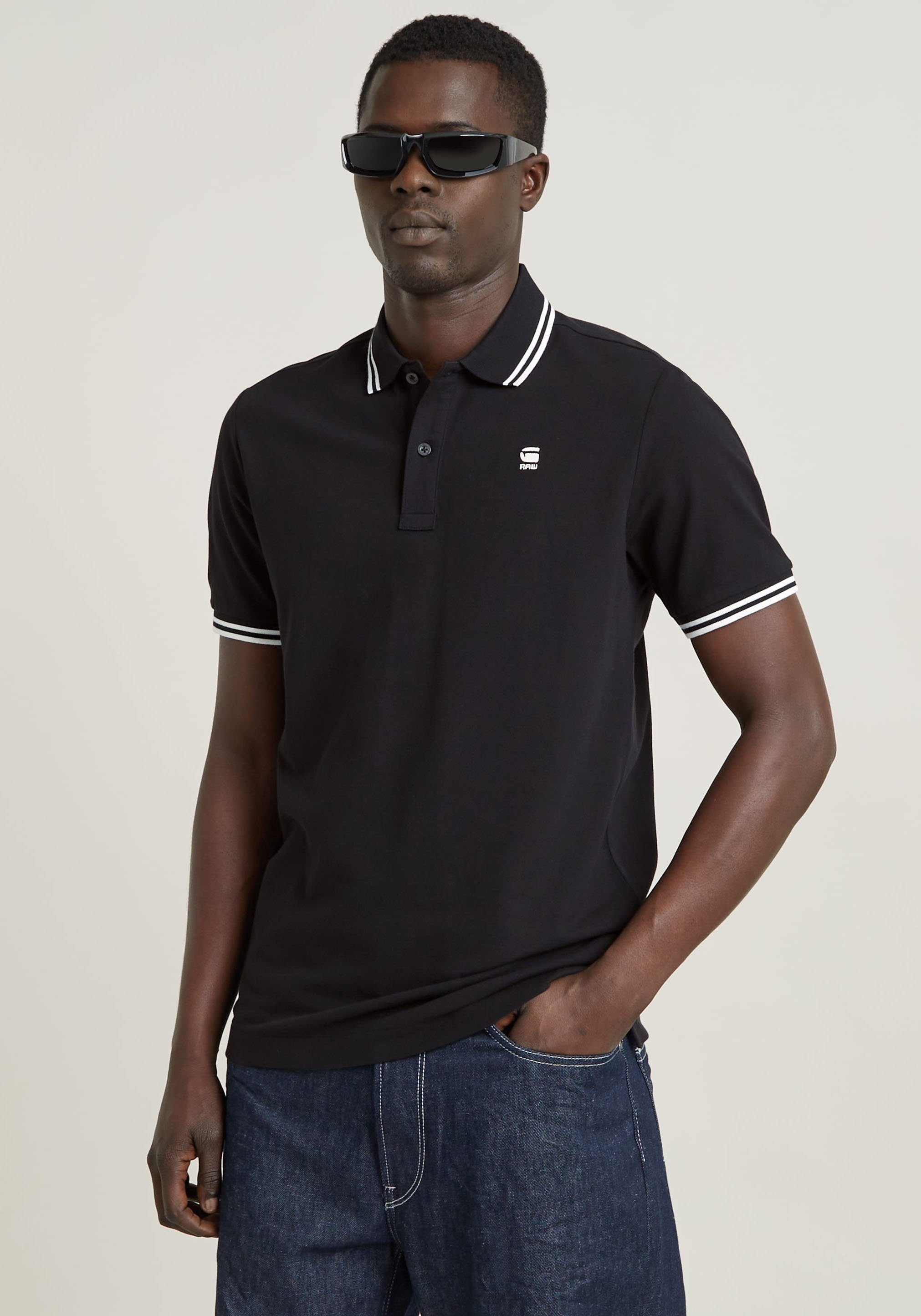 G-STAR Poloshirt Poloshirt Dunda slim stripe in Kurzarm-Form günstig online kaufen