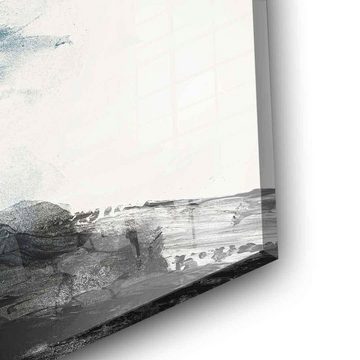 DOTCOMCANVAS® Acrylglasbild Macro - Acrylglas, Acrylglasbild Macro weiß beige moderne abstrakte Kunst Druck Wandbild