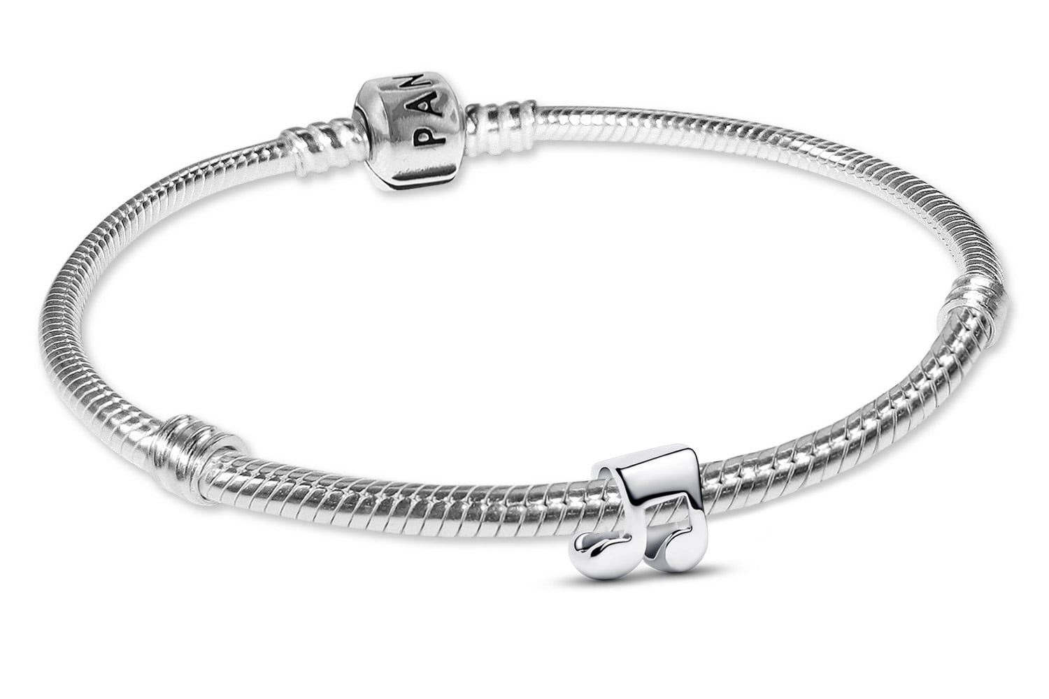 Charm-Armband DamenSilber Starter-Set mit Mini Musiknote