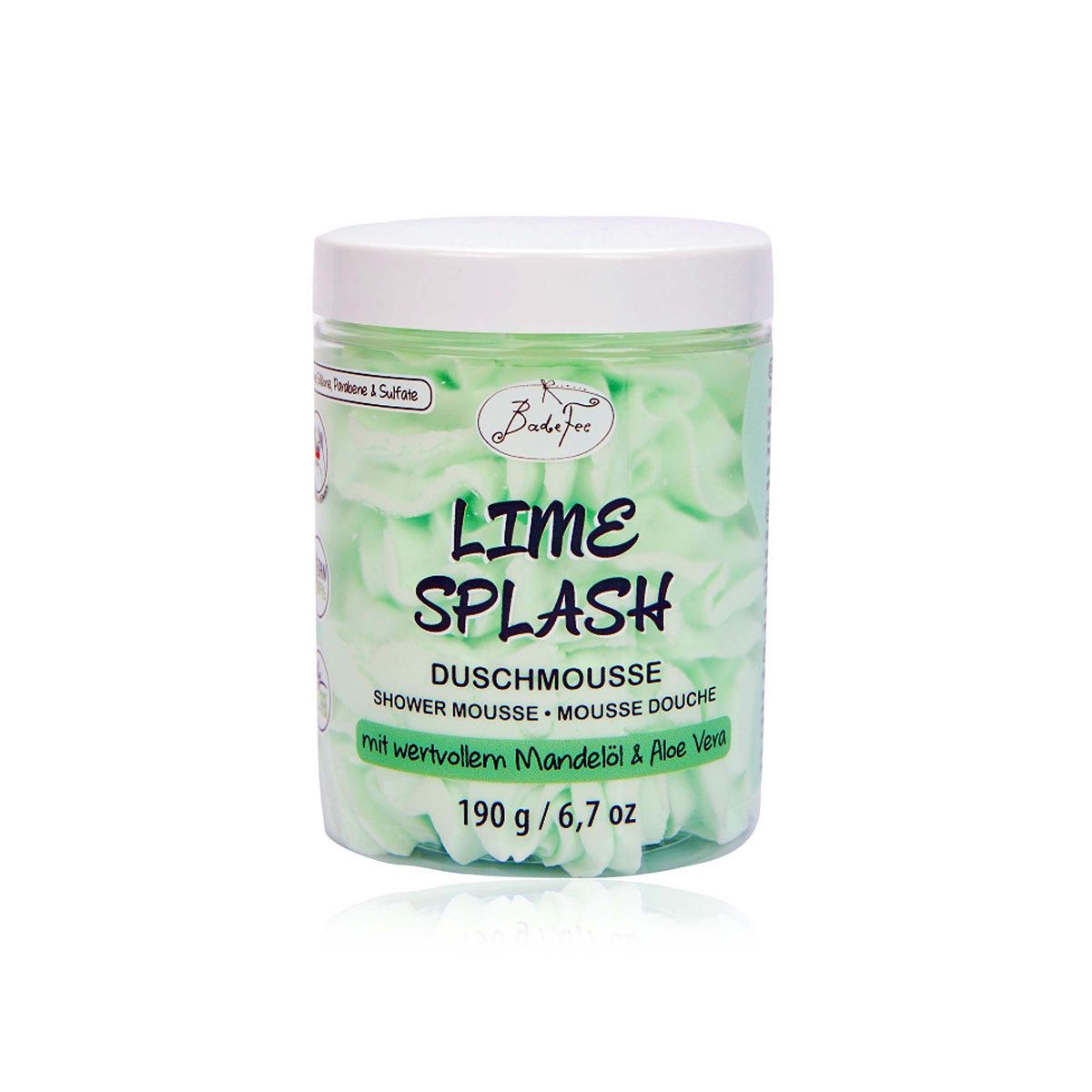 Badefee Duschmousse Lime Splash, 1-tlg., Duschmousse leichte Körpermousse Pflegedusche 190 g
