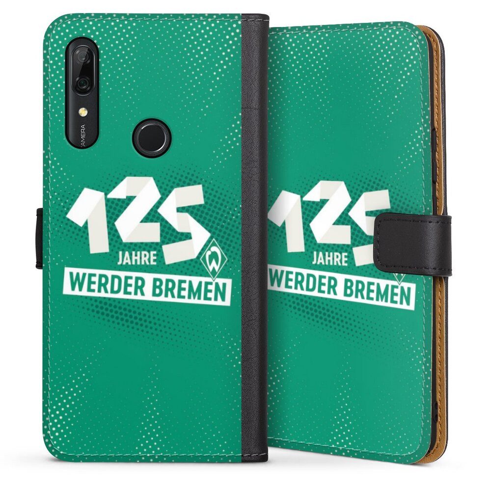 DeinDesign Handyhülle 125 Jahre Werder Bremen Offizielles Lizenzprodukt, Huawei P Smart Z Hülle Handy Flip Case Wallet Cover Handytasche Leder