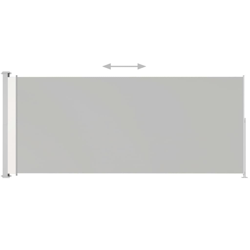 vidaXL Seitenmarkise 200 x 500 cm Seitenmarkise Ausziehbar 200x500 cm Creme
