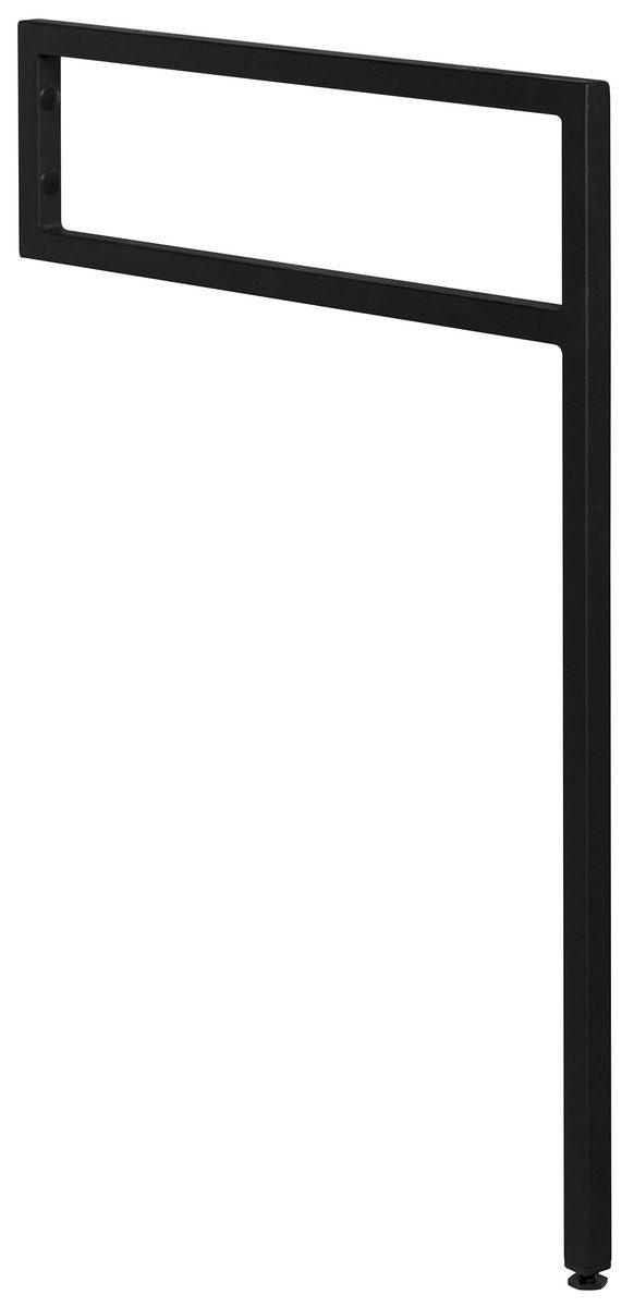 Sapho Ablageelement Stützkonsole 490x690x20mm, Edelstahl lackiert, schwarz matt, Sapho-30362