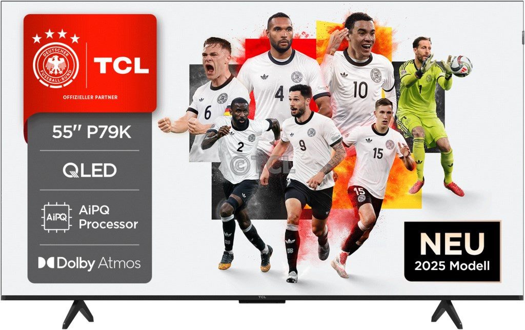 TCL 55P79K QLED-Fernseher (55.0 Zoll, 3840 × 2160, Smart TV, Dolby Vision, HDR10, HDR10+, HLG)