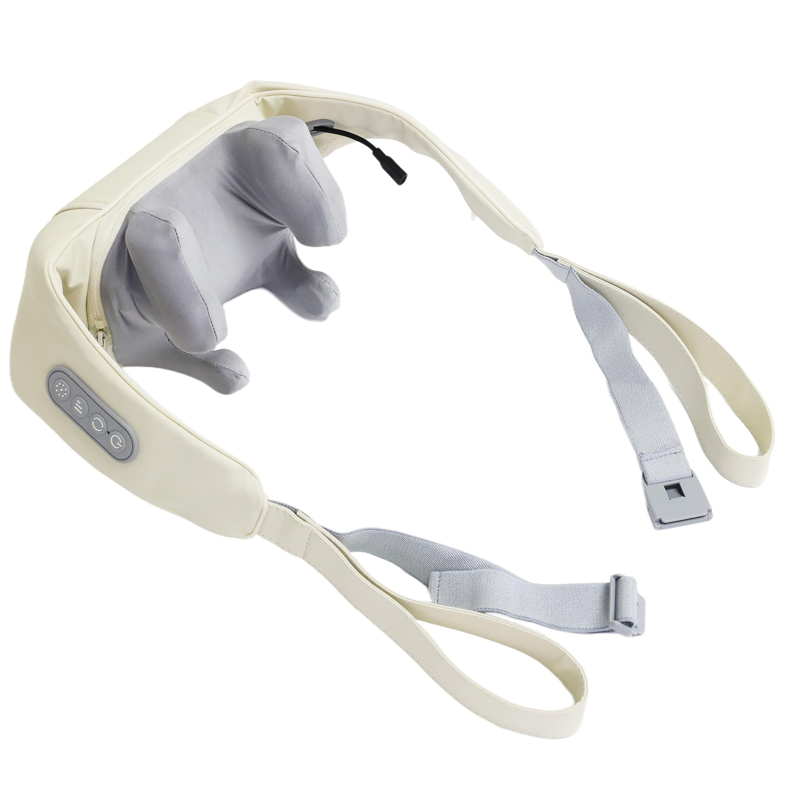 Tekoo Nacken-Massagegerät Nacken- & Schultermassagegerät Akku, mit Wärme & Brushless Motor Leise, Packung, Bürstenloser Motor (Brushless), 5D-Massageköpfe, Hands-Free-Design