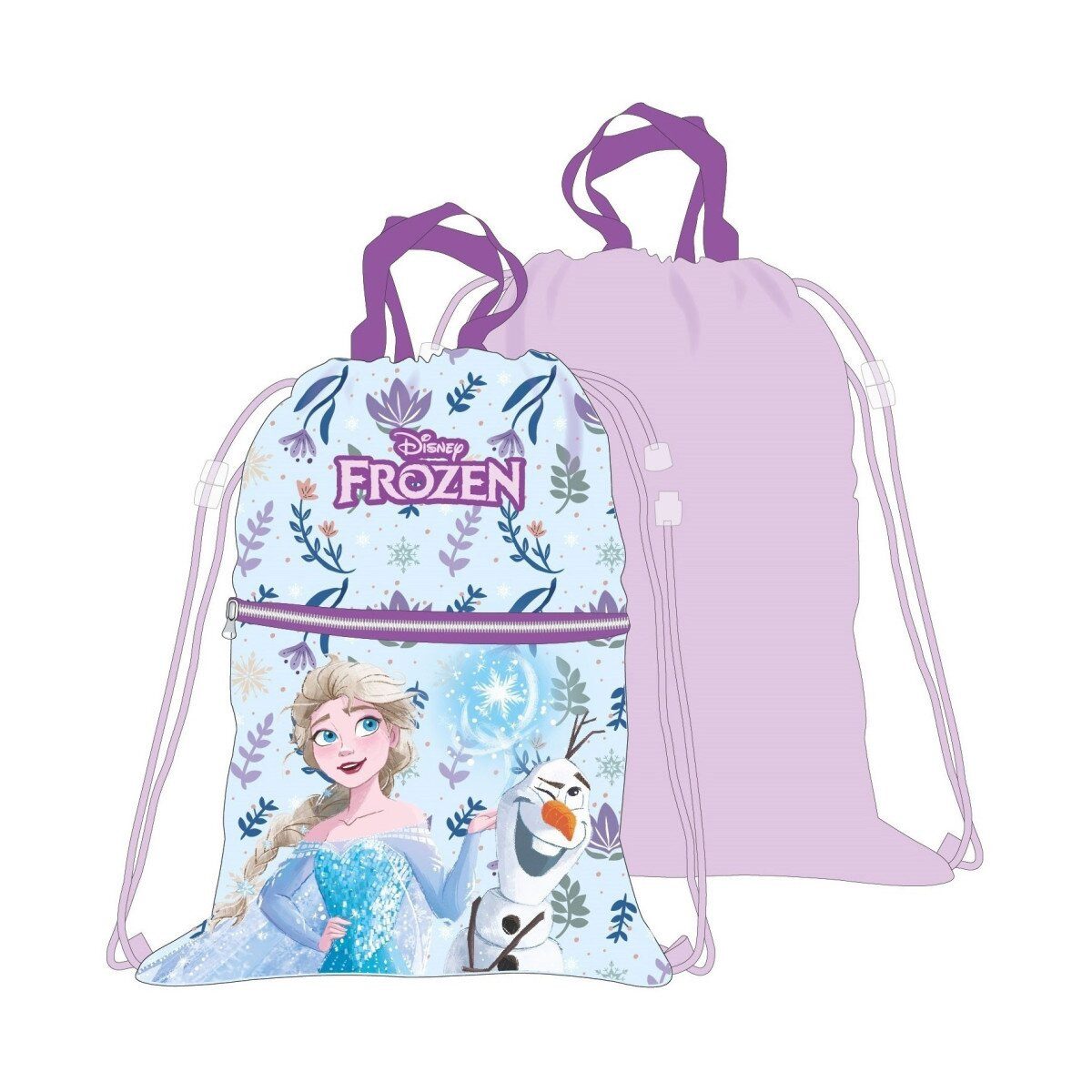 Disney Turnbeutel Frozen Eiskönigin Sporttasche 45cm Kinder Tasche Glitzer (1-tlg)