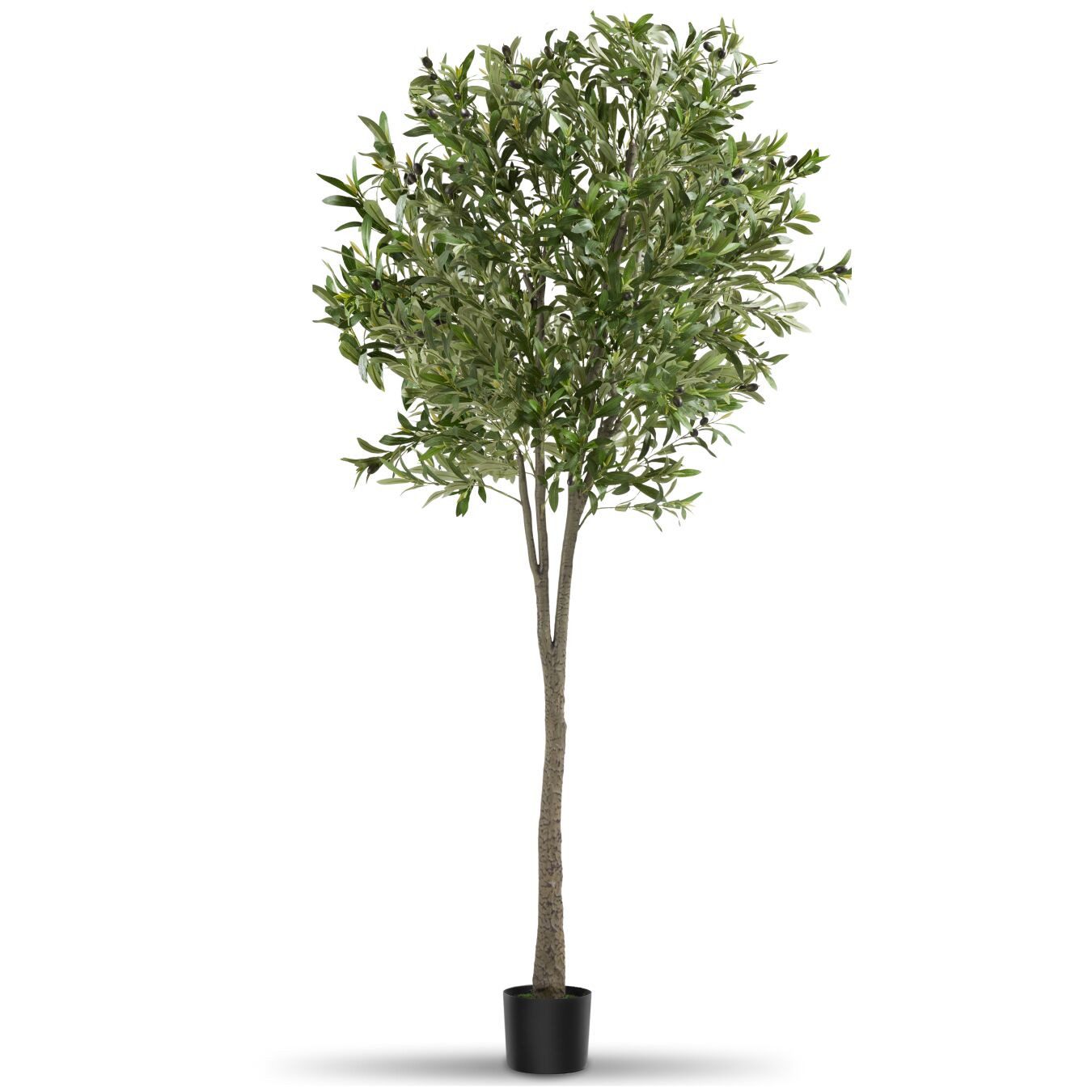 Künstliche Zimmerpflanze Künstlicher Olivenbaum Olivenbaum, tectake, Höhe 210,00 cm, verschiedene Größen