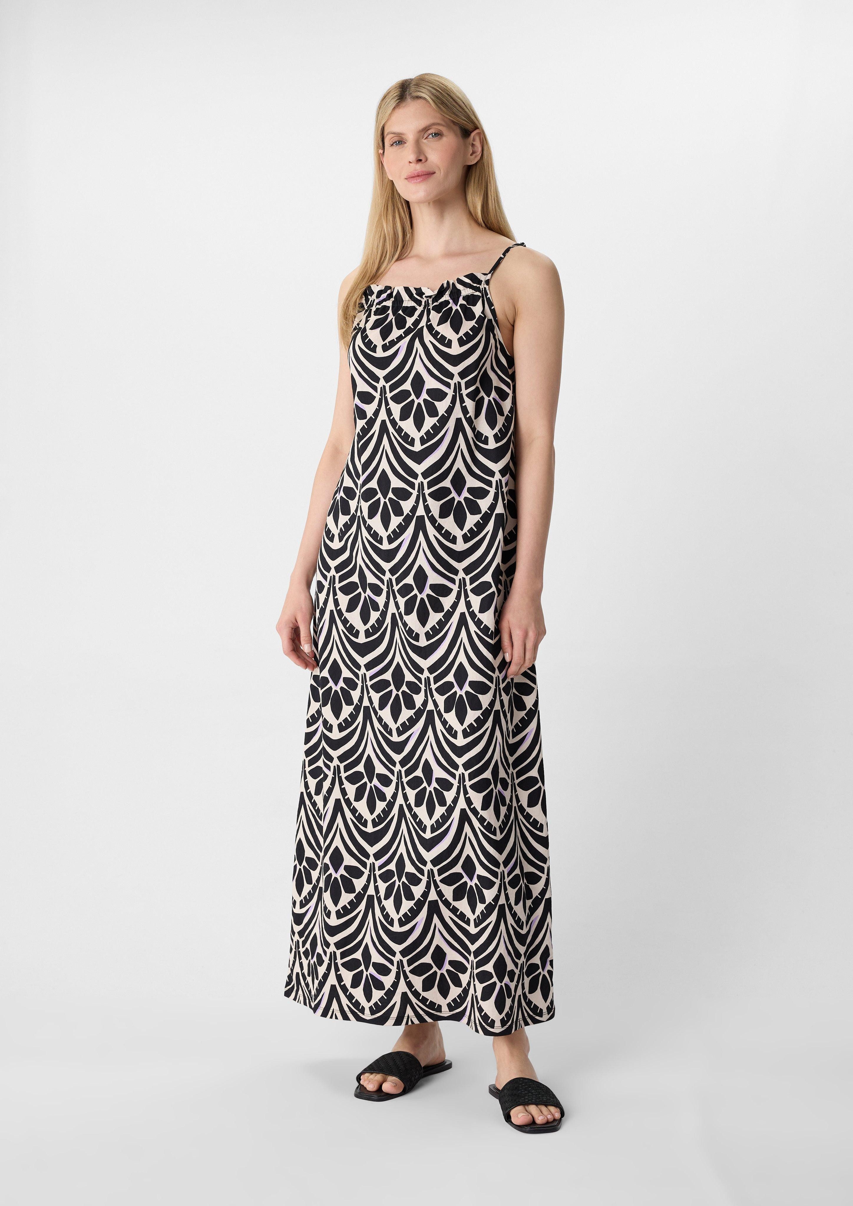 Maxikleid Gemustertes Maxikleid aus Viskosemix